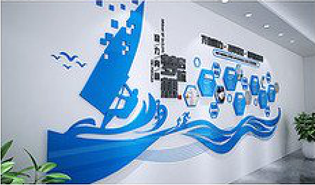  九寨沟海浪主题文化墙如何设计？