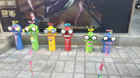  九寨沟商业区彩绘