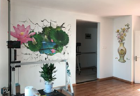  九寨沟墙体彩绘相比墙纸的优势。