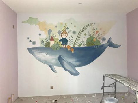  九寨沟手绘墙的特点及优势。